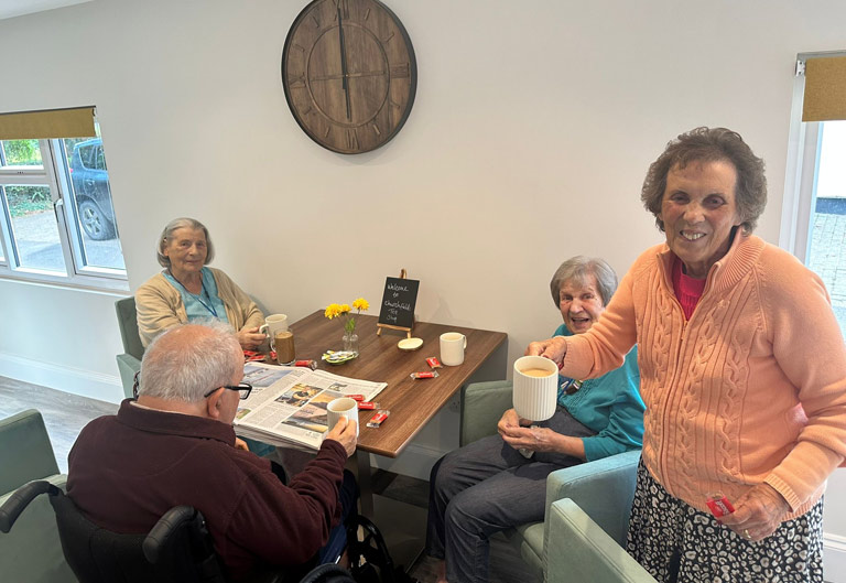 Best Care Home In Buckinghamshire - Having Tea