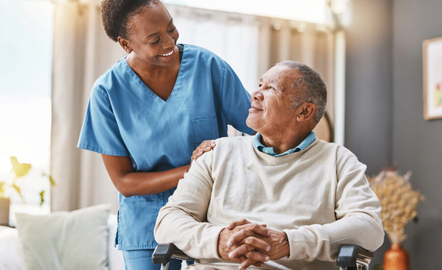 Deciding between nursing home and care home
